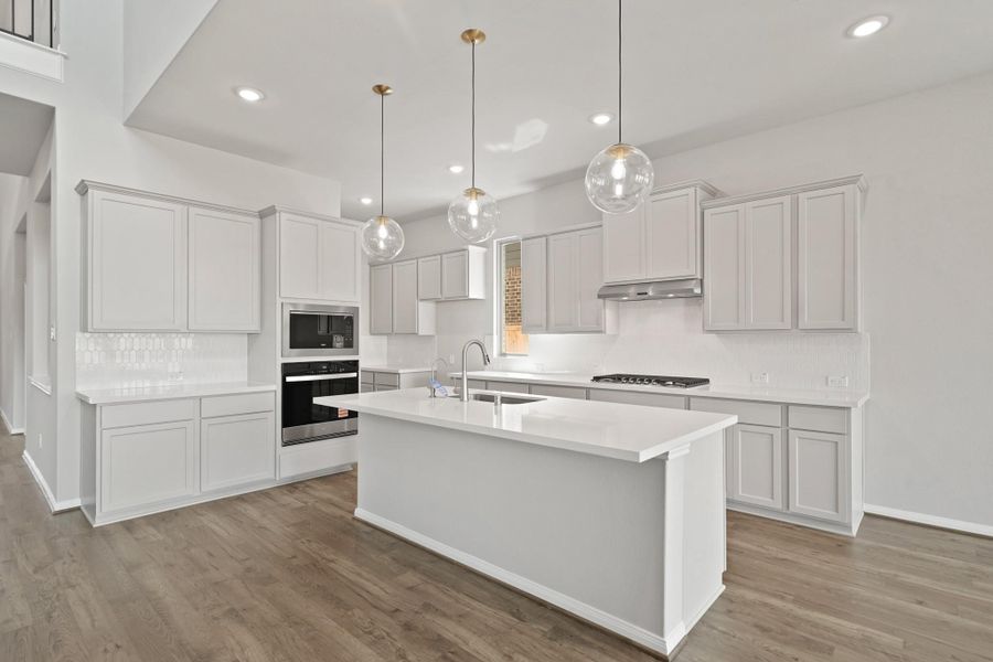 Furnished interior view inside a new home in Bridgeland 55', Cypress (Image 8).