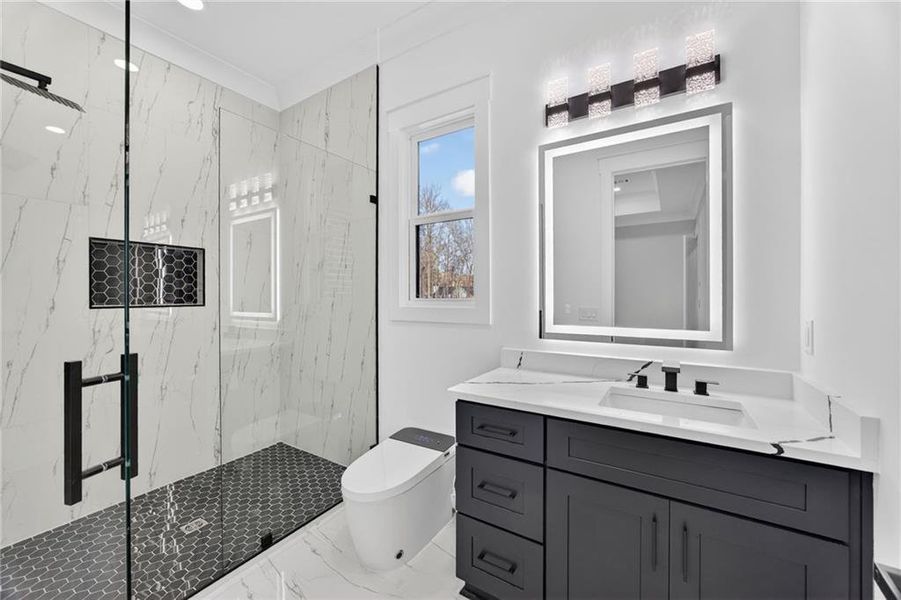 Furnished interior view inside a new home in , Buford (Image 45).