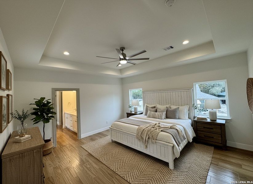Furnished interior view inside a new home in , Fischer (Image 9).