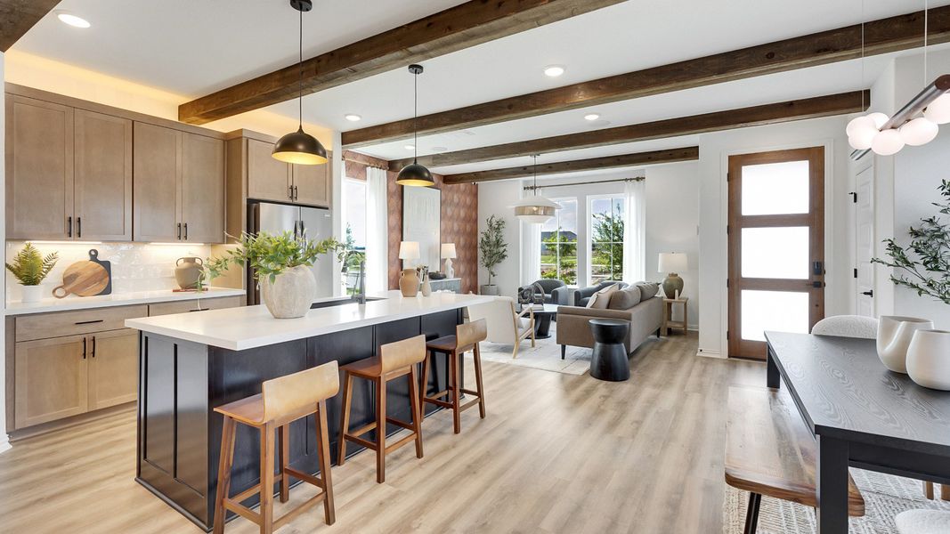 Representative furnished interior of a home built from the Trinity by DRB Homes in Spring Creek, Taylor (Image 9). Representative furnished interior of a home built from the Trinity by DRB Homes in Spring Creek, Taylor (Image 9).