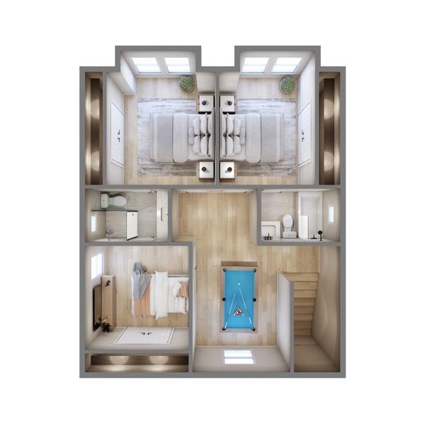 2D floor plan layout of this home in , Houston, TX (Image 3).