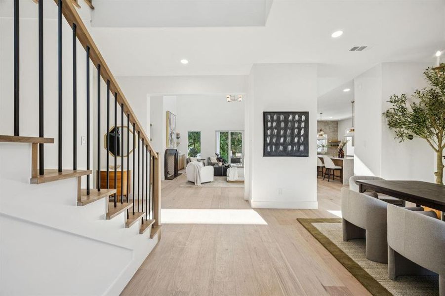 Furnished interior view inside a new home in , Dallas (Image 5).