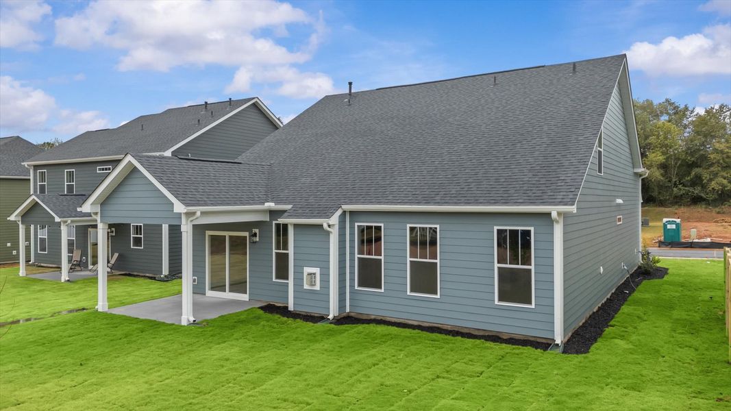 First-class design featuring a rear covered porch and tasteful architectural details First-class design featuring a rear covered porch and tasteful architectural details