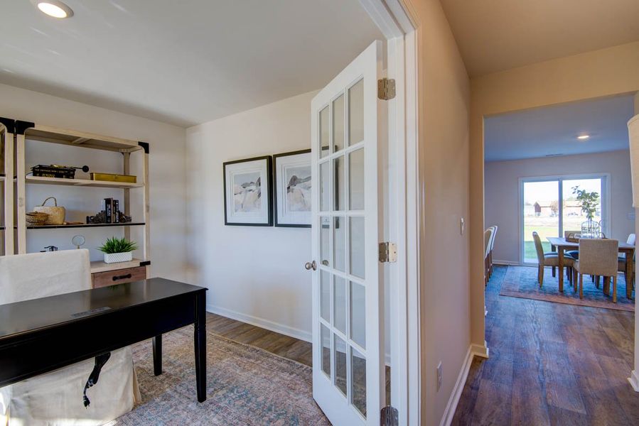 Representative furnished interior of a home built from the Penwell by D.R. Horton in Carter Ridge, Greenville (Image 6).