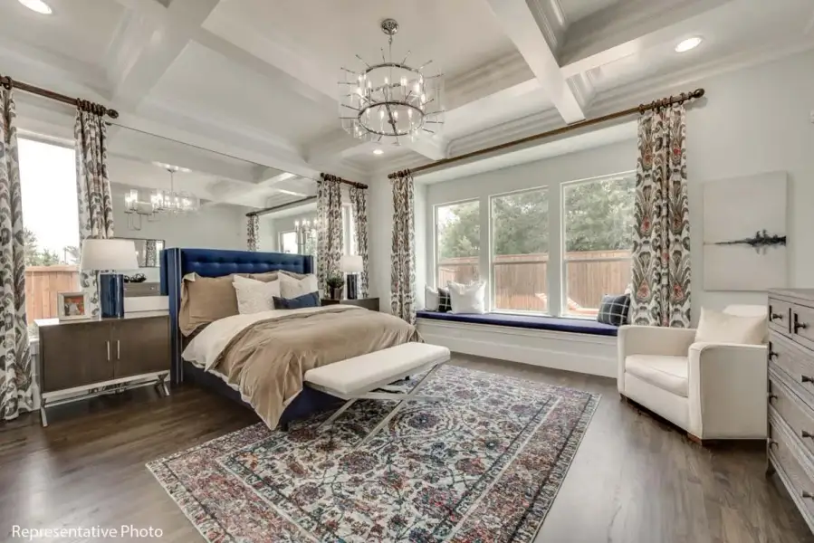 Furnished interior view inside a new home in Chatham Reserve, Providence Village (Image 6).
