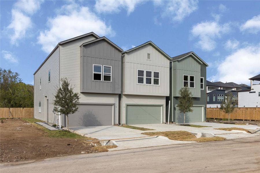 Front exterior of a new home in , Houston, TX, highlighting curb appeal (Image 4). Front exterior of a new home in , Houston, TX, highlighting curb appeal (Image 4).