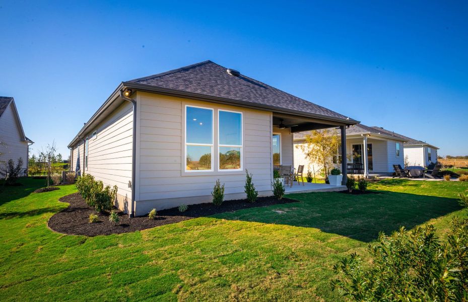 Representative exterior details of a home built from the Hallmark by Del Webb in Del Webb Austin at Lost Pines, Bastrop (Image 46).