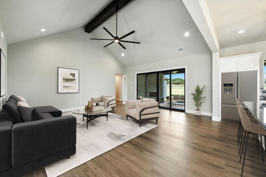 Representative furnished interior of a home built from the The Baytown by Kenmark Homes in Cotten Creek, Azle (Image 7). Representative furnished interior of a home built from the The Baytown by Kenmark Homes in Cotten Creek, Azle (Image 7).