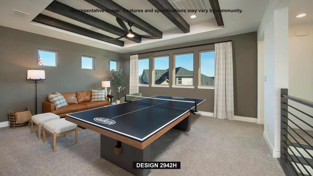 Furnished interior view inside a new home in Santa Rita Ranch - Eldorado, Liberty Hill (Image 5).