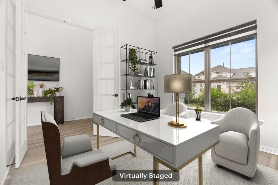 Furnished interior view inside a new home in Santa Rita Ranch, Liberty Hill (Image 12).