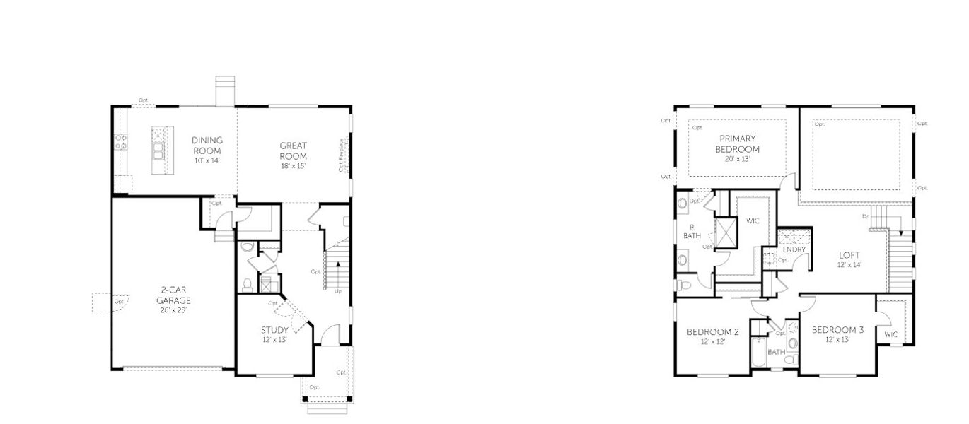 2D floor plan layout of this home in Wolf Creek Run, Strasburg, CO (Image 5).