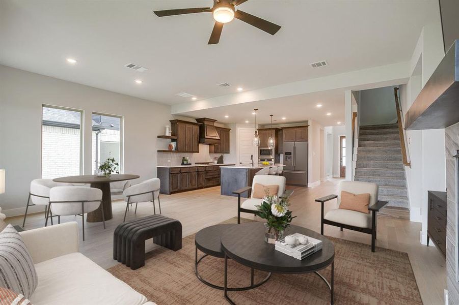 Furnished interior view inside a new home in Talon Hills, Fort Worth (Image 6). Furnished interior view inside a new home in Talon Hills, Fort Worth (Image 6).