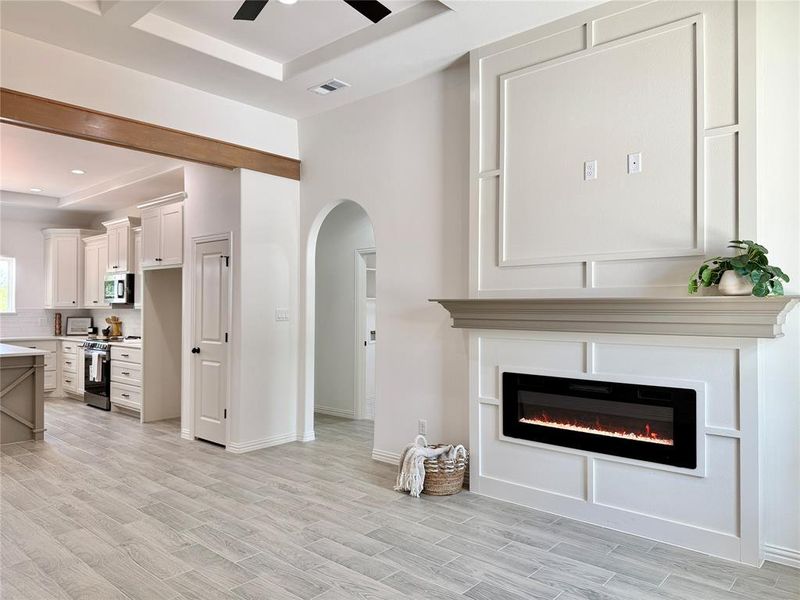 Furnished interior view inside a new home in , Granbury (Image 12). Furnished interior view inside a new home in , Granbury (Image 12).
