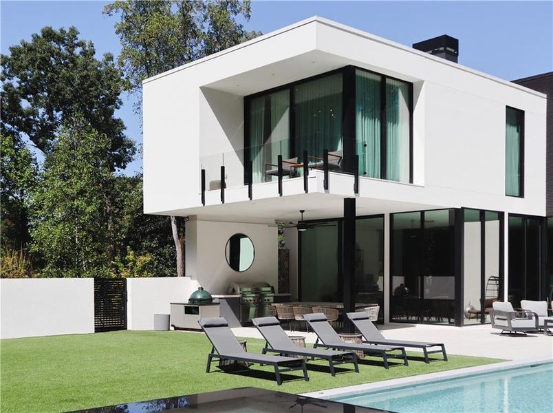 Exterior details and patio area of a home in , Atlanta (Image 44). Exterior details and patio area of a home in , Atlanta (Image 44).