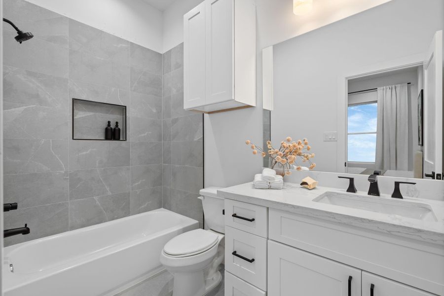 Furnished interior view inside a new home in , Houston (Image 13).