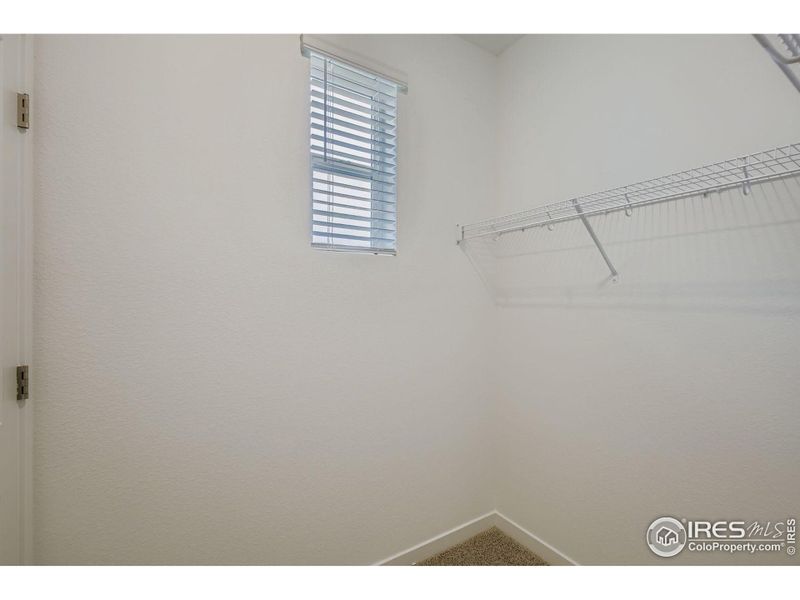 Walk-in primary closet