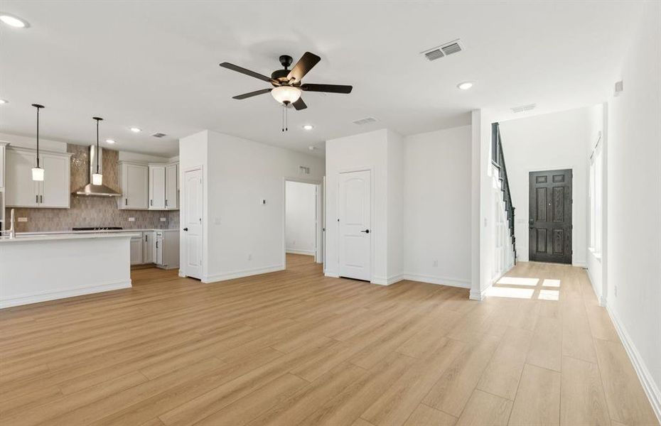 Gathering room with view of main living areas Gathering room with view of main living areas