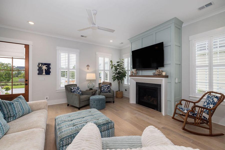 Furnished interior view inside a new home in The Settlement at Ashley Hall, Charleston (Image 5). Furnished interior view inside a new home in The Settlement at Ashley Hall, Charleston (Image 5).