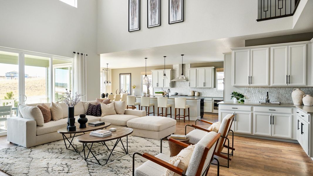 Furnished interior view inside a new home in Hillside at Crystal Valley Destination Collection, Castle Rock (Image 12).