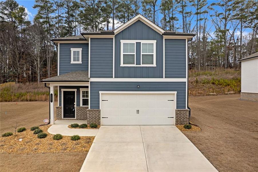 Front exterior of a new home in , Adairsville, GA, highlighting curb appeal (Image 2). Front exterior of a new home in , Adairsville, GA, highlighting curb appeal (Image 2).