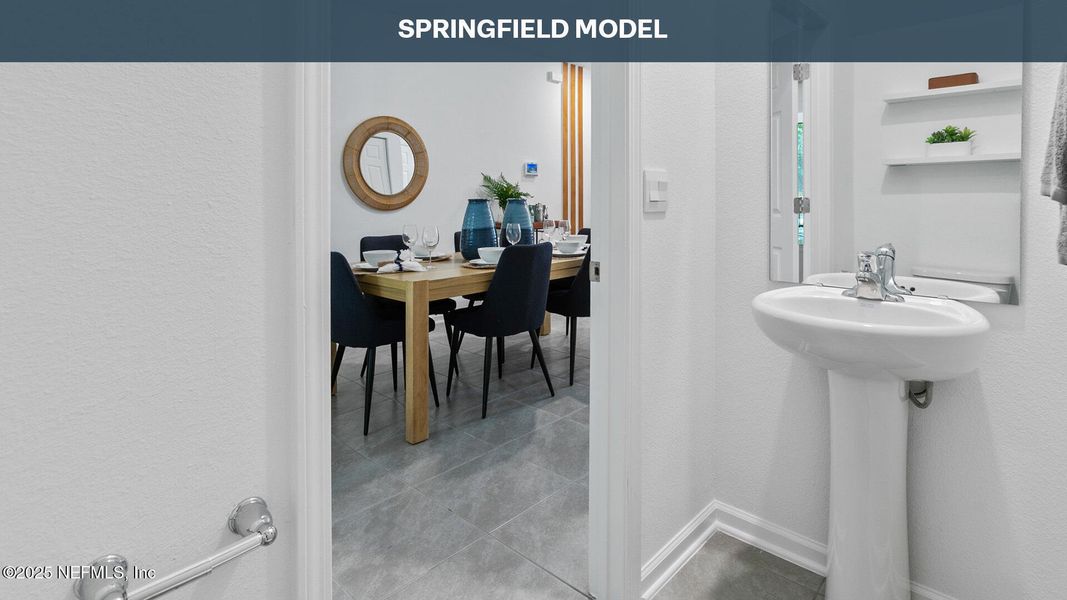 Furnished interior view inside a new home in Stokes Landing, St. Augustine (Image 34).