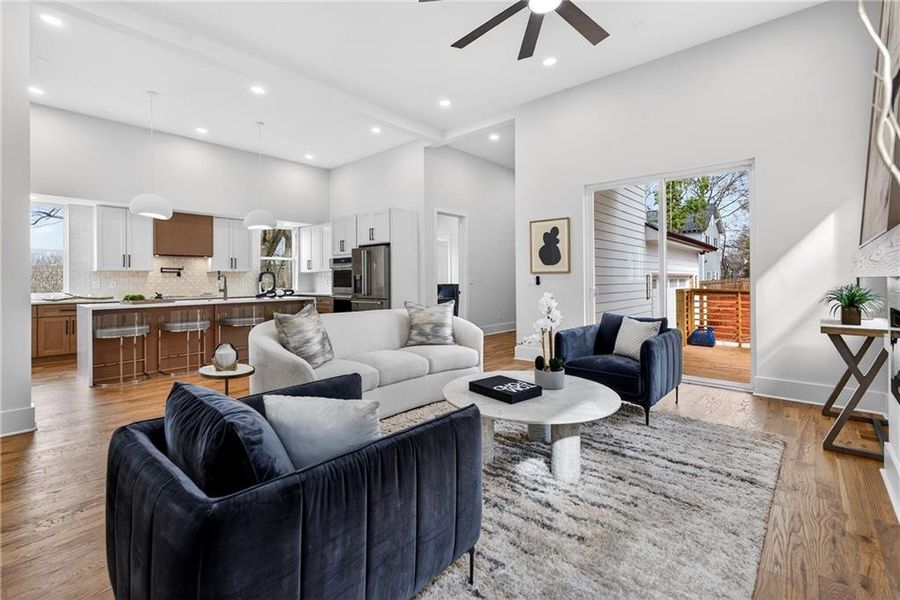 Furnished interior view inside a new home in , Atlanta (Image 8).