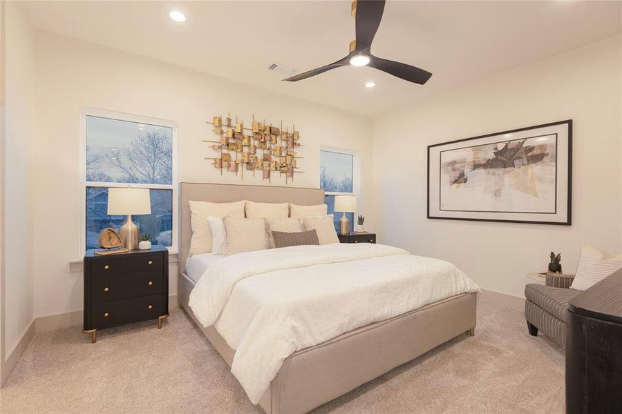 Furnished interior view inside a new home in , McKinney (Image 39).