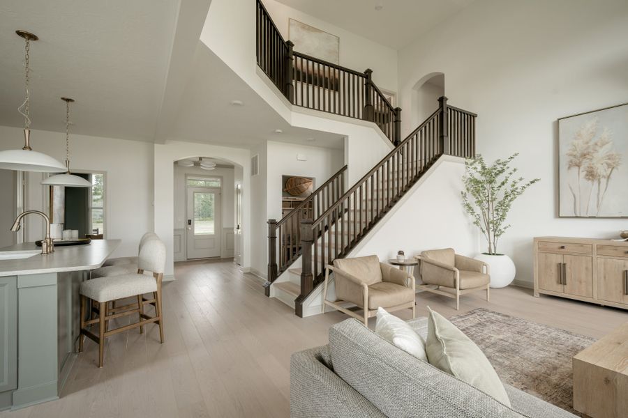 Representative furnished interior of a home built from the Avery by Fischer Homes in Twin Lakes, Hoschton (Image 11).