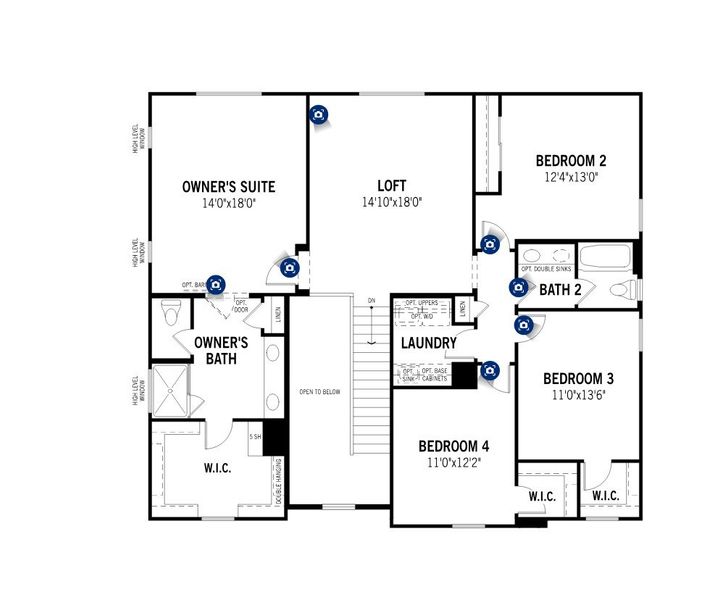 2D floor plan layout for the Revere by Mattamy Homes in Bella Vista Farms, San Tan Valley, AZ (Image 4). 2D floor plan layout for the Revere by Mattamy Homes in Bella Vista Farms, San Tan Valley, AZ (Image 4).