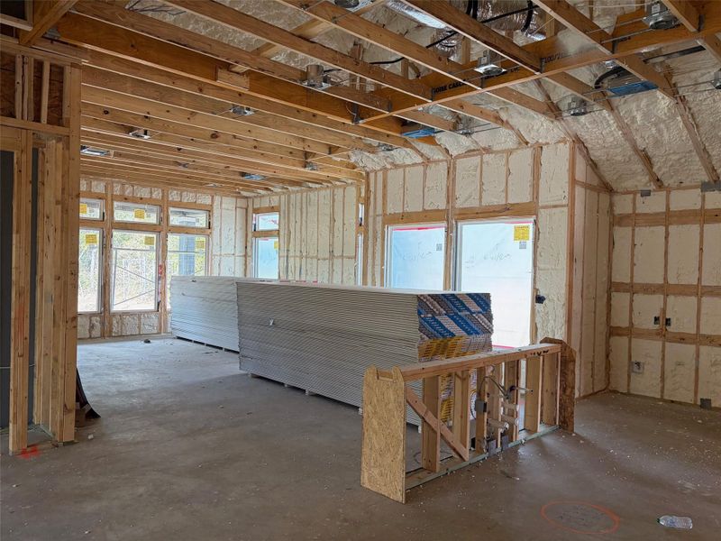 In-progress construction of a new home in The Colony- Pine Cove, Bastrop, TX (Image 8). In-progress construction of a new home in The Colony- Pine Cove, Bastrop, TX (Image 8).
