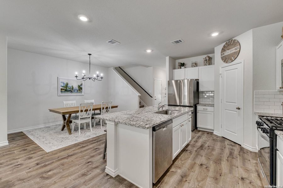 Furnished interior view inside a new home in Brookstone Creek, San Antonio (Image 9).