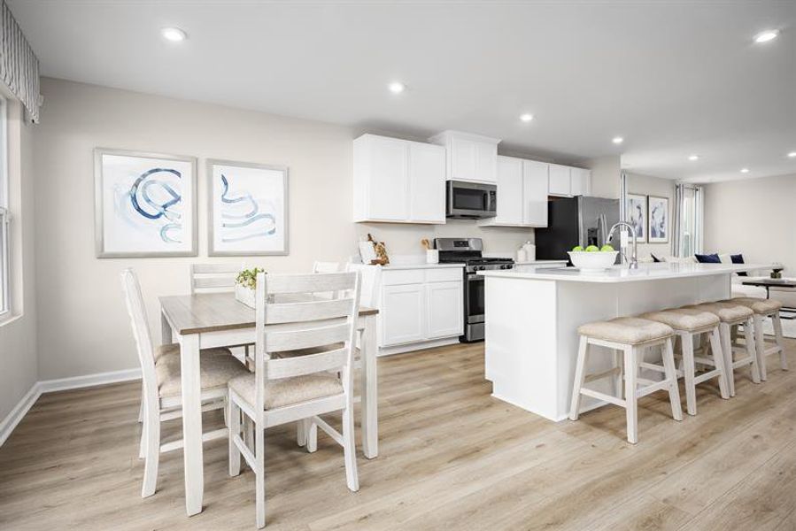 Representative furnished interior of a home built from the Rosewood by Ryan Homes in Liberty Grove, China Grove (Image 6).