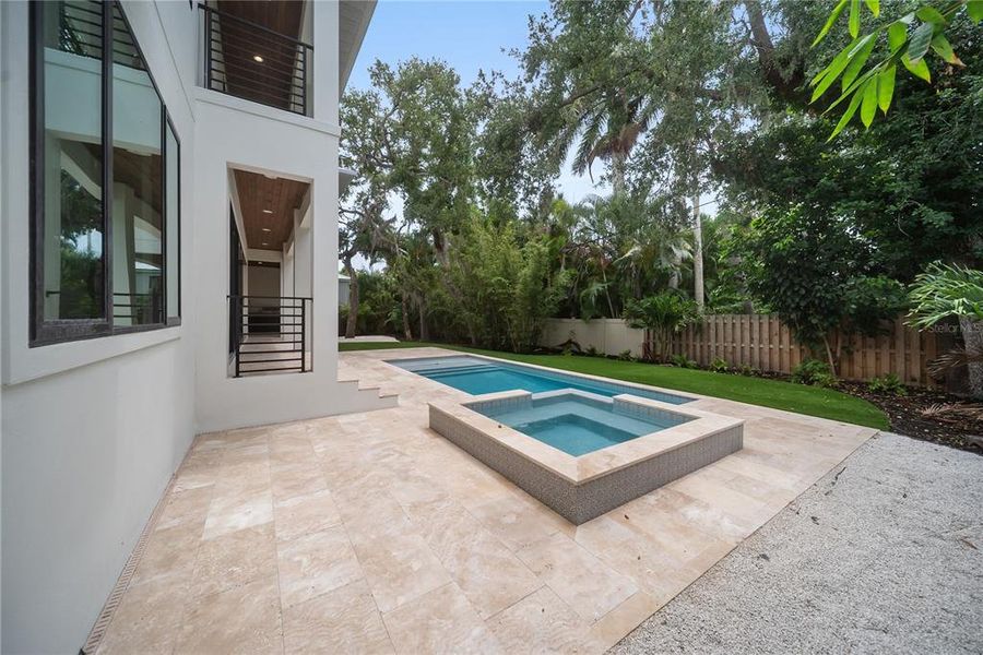 Exterior details and patio area of a home in , Sarasota (Image 40).