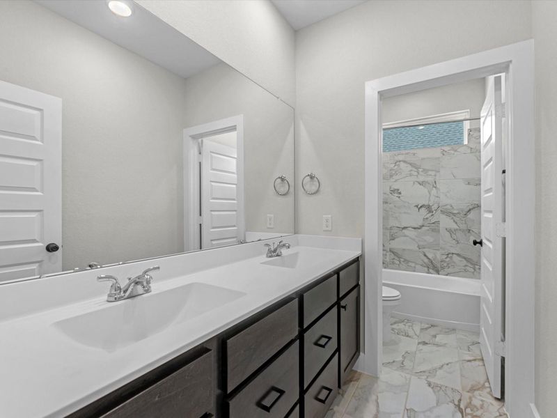 Furnished interior view inside a new home in Pecan Ridge, Fulshear (Image 10).