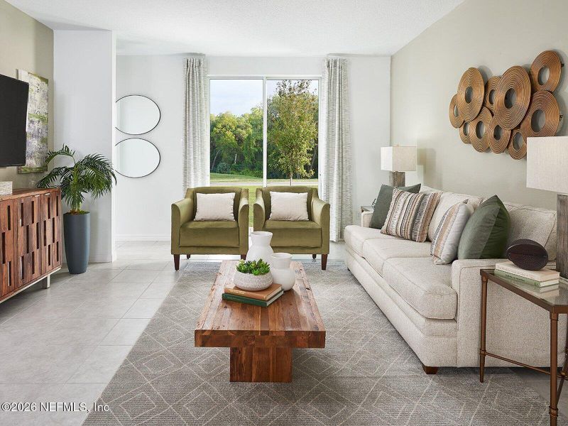 Furnished interior view inside a new home in , Palm Coast (Image 5).