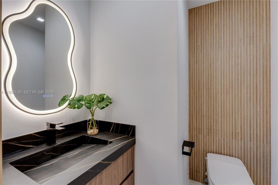 Furnished interior view inside a new home in , Miami (Image 12).