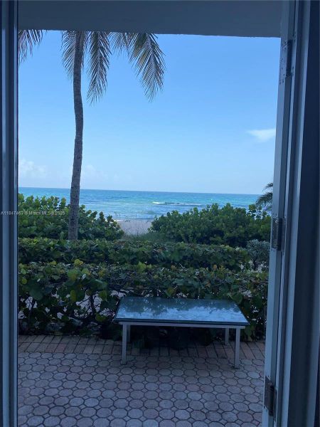 Exterior details and patio area of a home in , Hallandale Beach (Image 2).
