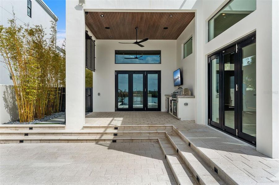 Exterior details and patio area of a home in , New Smyrna Beach (Image 31).