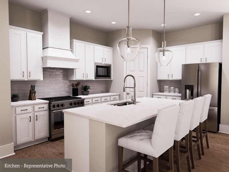 Furnished interior view inside a new home in Easthaven at Bridgeland Central - Horizon Collection, Cypress (Image 6).