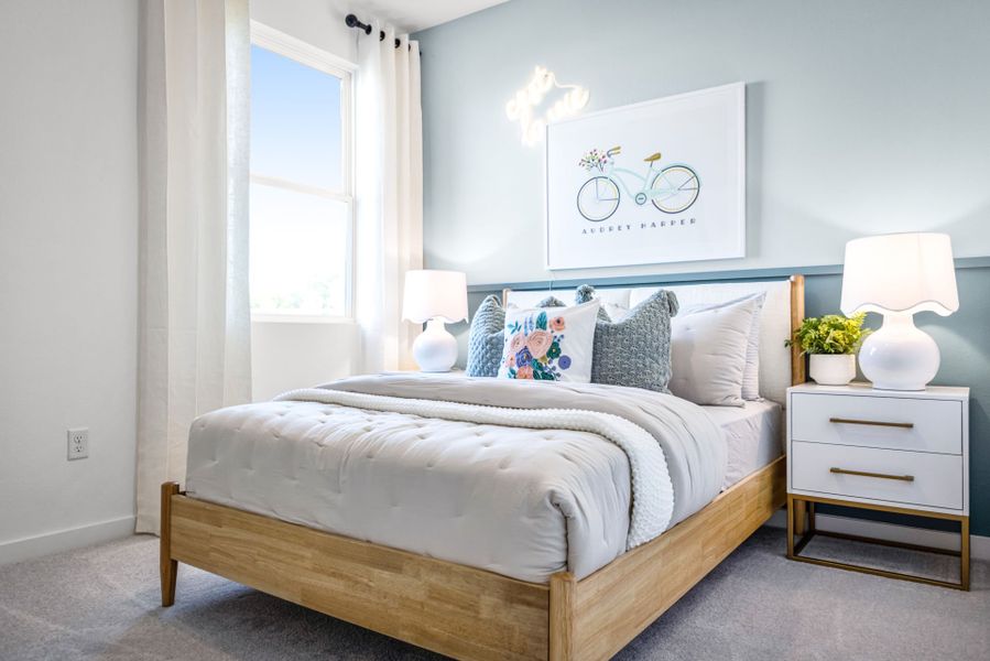 Representative furnished interior of a home built from the Afton by Pulte Homes in Saddleback at Santa Rita Ranch, Liberty Hill (Image 13).