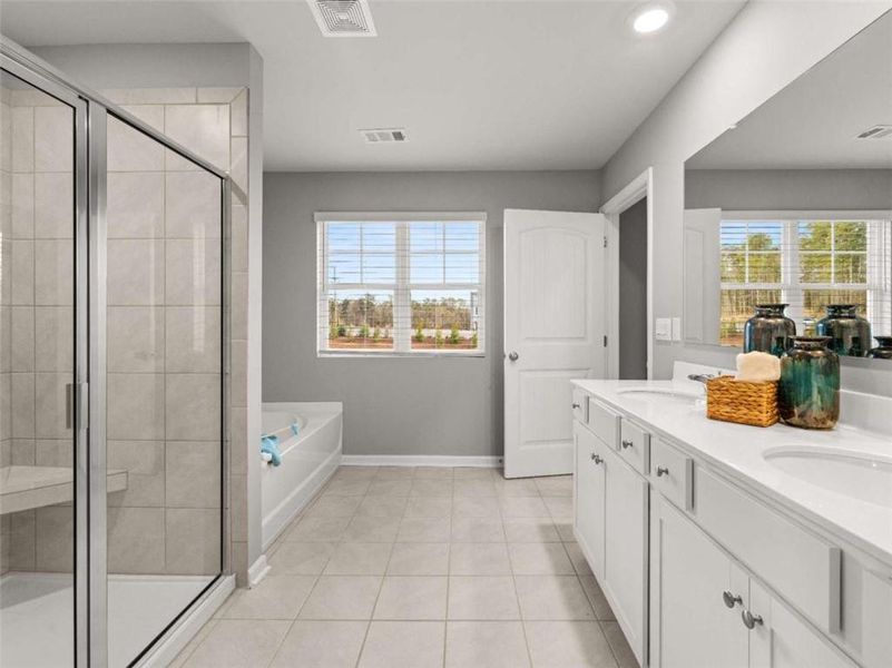 Furnished interior view inside a new home in Rosewood Farms, Acworth (Image 5).