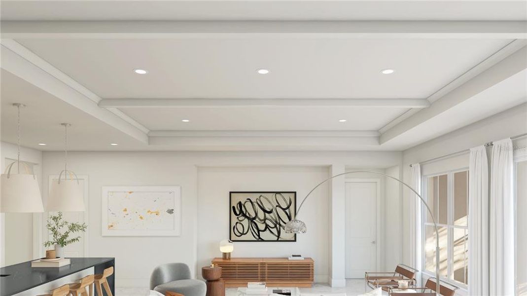 Furnished interior view inside a new home in Eden Preserve, Altamonte Springs (Image 11).