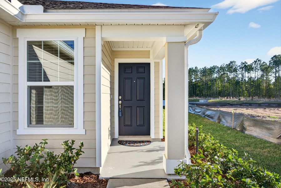 Exterior details and patio area of a home in , Palm Coast (Image 3). Exterior details and patio area of a home in , Palm Coast (Image 3).