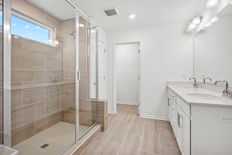 Furnished interior view inside a new home in Bryton, Huntersville (Image 12).