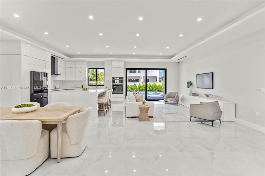 Furnished interior view inside a new home in , Miami (Image 4).