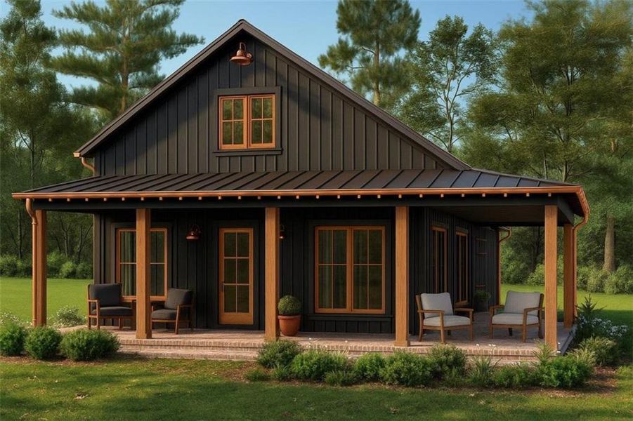 Front exterior of a new home in , Cleveland, GA, highlighting curb appeal (Image 4).