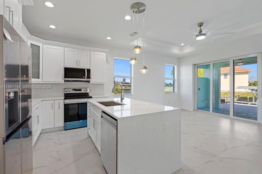 Furnished interior view inside a new home in , Cape Coral (Image 12).
