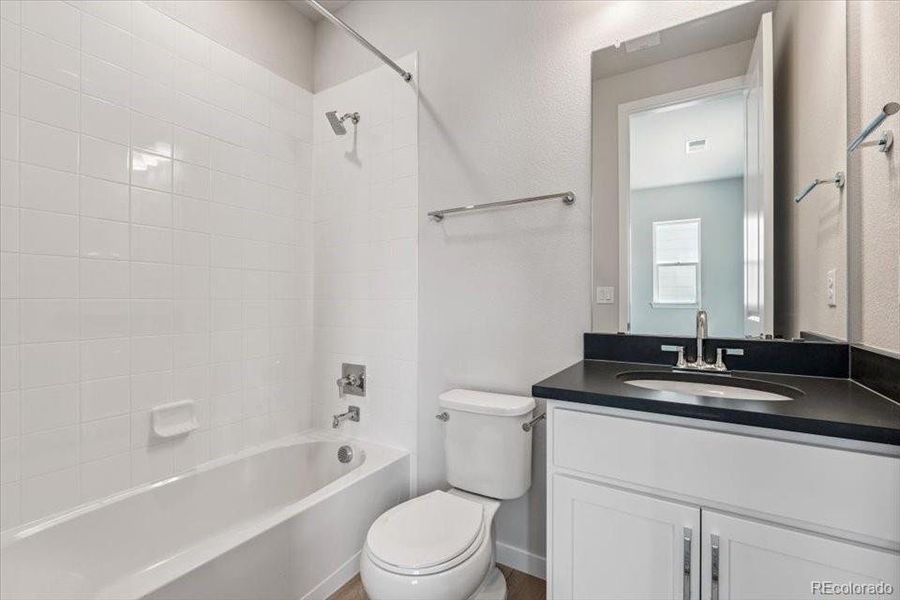 Furnished interior view inside a new home in Prestige Collection at Parkdale Commons, Lafayette (Image 6). Furnished interior view inside a new home in Prestige Collection at Parkdale Commons, Lafayette (Image 6).