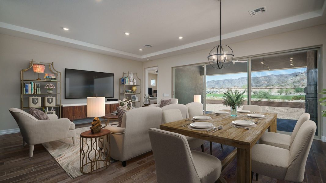 Representative furnished interior of a home built from the Sawgrass II by William Ryan Homes in Fairways in Victory at Verrado, Buckeye (Image 4).