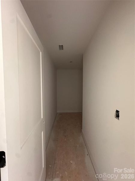 Spacious storage closet